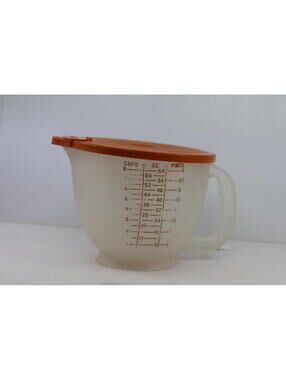 VTG 1977 Tupperware Measuring Bowl Mix N Store 4 Cup 1288-5 With Lid